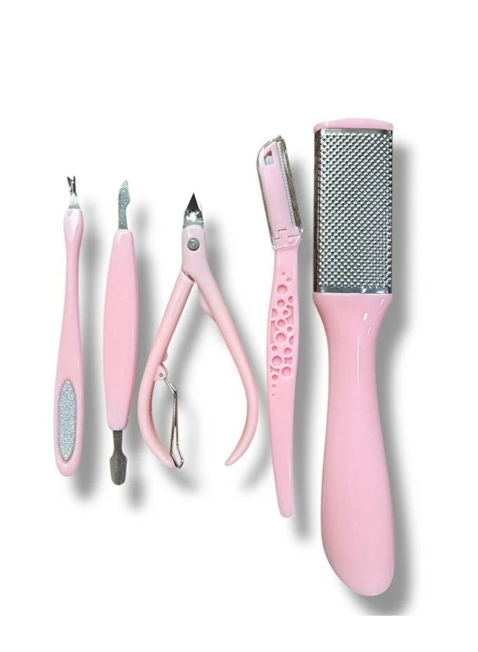 مجموعة العناية بالأظافر المدمجة المكونة من 5 قطع – حل أنيق ونظيف وصحي للعناية بأظافر النساء - Image 4